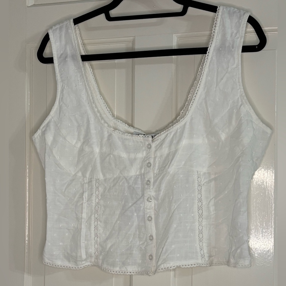 Princess Polly White Tank Top